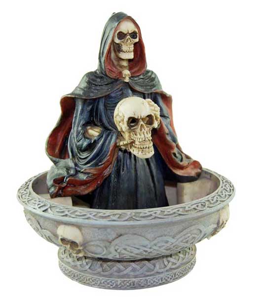Fountain Grim Reaper And Skull