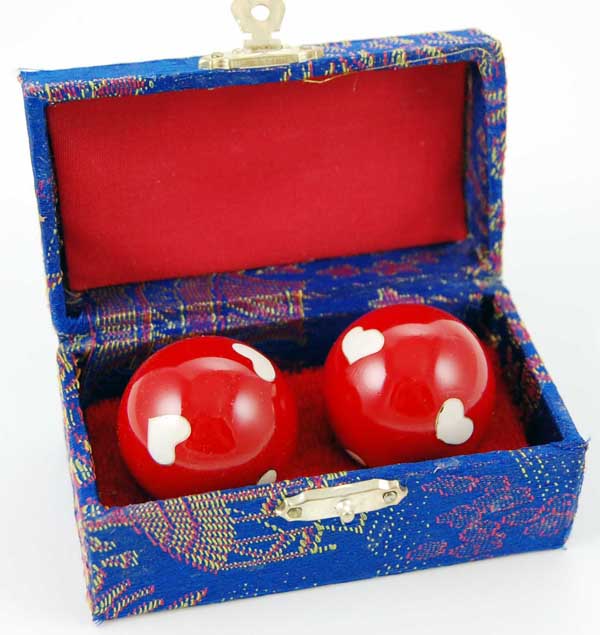 Health Ball Red With White Hearts 35mm
