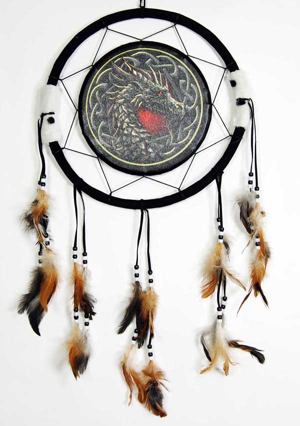 Dreamcatcher Dragon In Celtic Circle 13 Inch by Lisa Parker