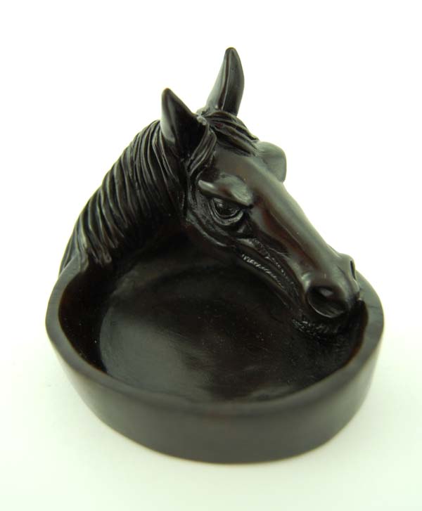Ashtray Horses Head Resin