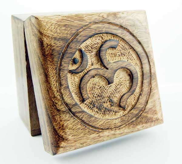 Box Mango Wood Om 4x4 Inches