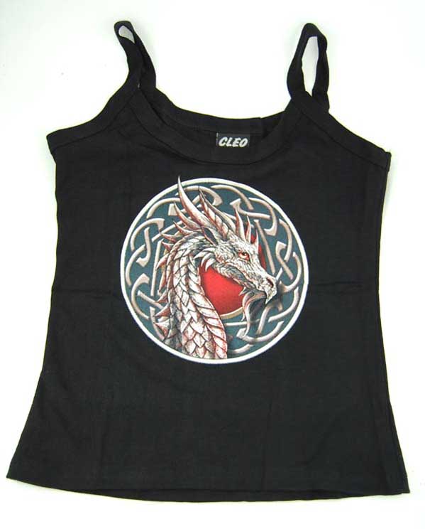 Top Ladies Xxl With Straps Celtic Dragon Design By Lisa Parker