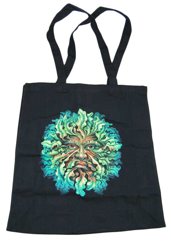 Bag Green Man Design By Lisa Parker