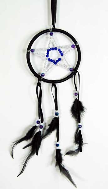 Dreamcatcher Pentagram Black 3 Inch