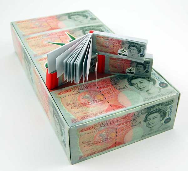 Filter Tips Jumbo Pound Notes Pack Of 100