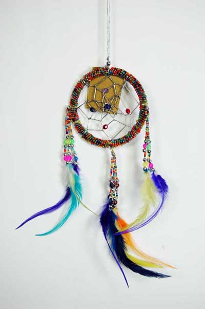 Dream Catcher Beaded Multi Coloured 3dm