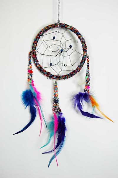 Dream Catcher Beaded Multi Coloured 4dm