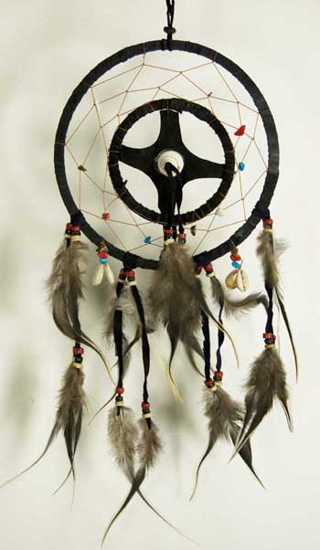 Dream Catcher With Shells Beads And Feathers 6dm