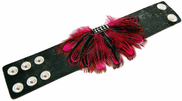 Bracelet Pink Feathers