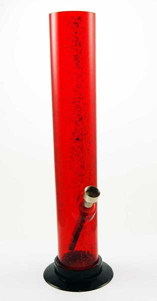 Hukka Acrylic Cylinder Zari Work Shining 12 Inch