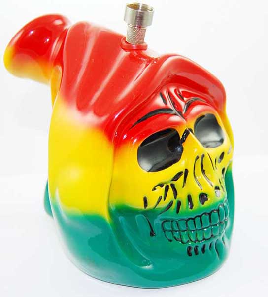 Hukka Ceramic Skull 6.5 Inch
