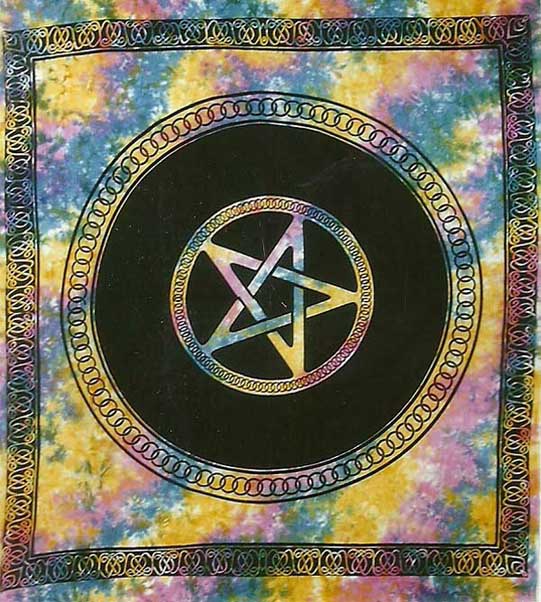 Bedspread Double Pentagram Multi Colour