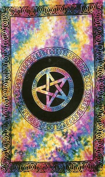 Bedspread Single Pentagram Multi Colour