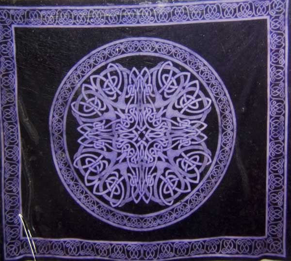 Bedspread Double Celtic Mandala Purple