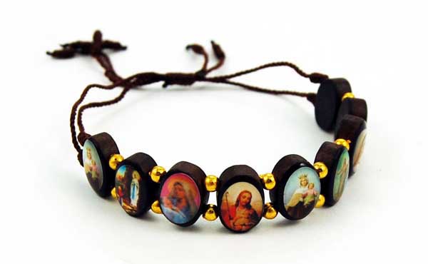 Bracelet Icon Oval Brown Adjustable