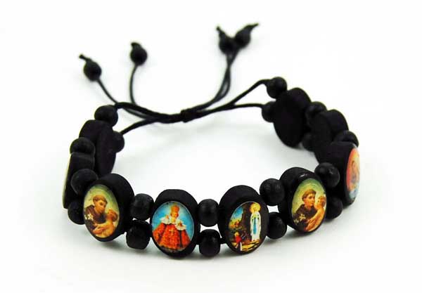 Bracelet Icon Oval Black Adjustable