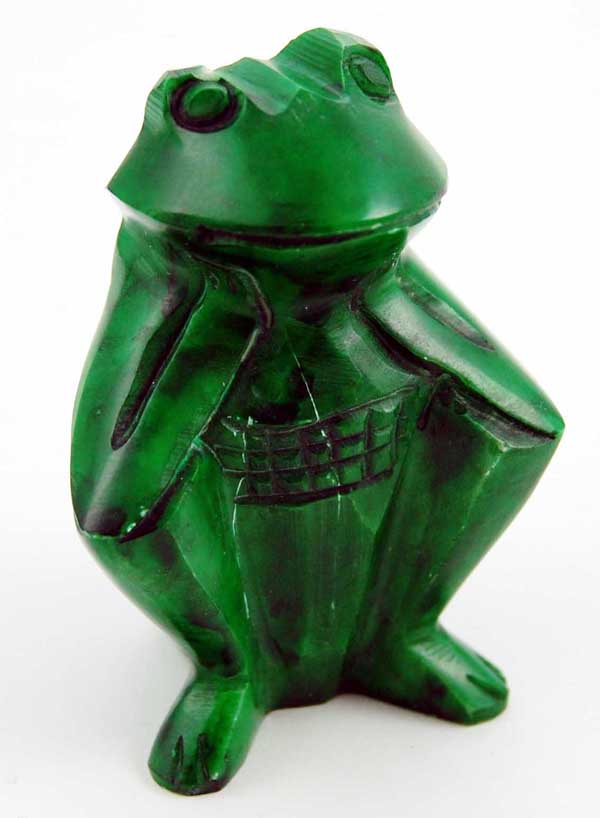 Frog Soapstone Green 3 Inch