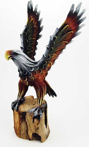 Eagle Wood 12 Inch With Stand 4 Inch Tall And 4.5 Inch Wide