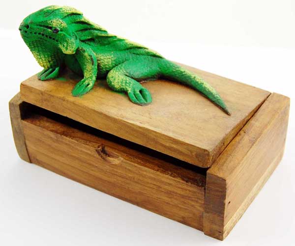 Box Iguana Wood