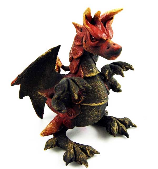 Dragon With Wings Sitting