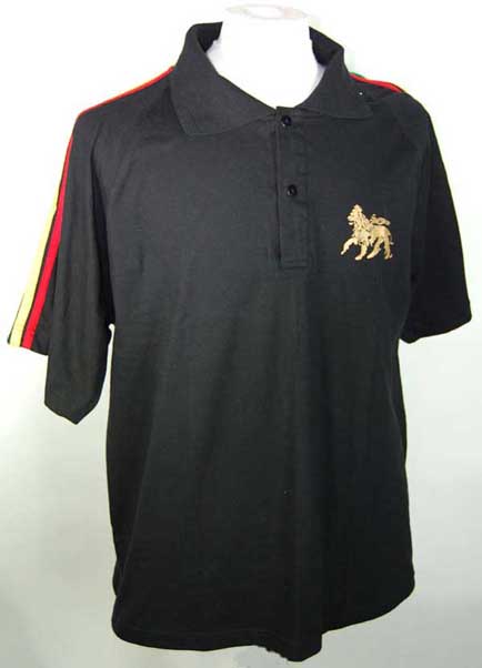Rasta T-Shirt Polo Black Medium