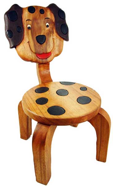 Chair For Child Wooden With Dog H22 Inch With 11 Inch *MORE INFO
