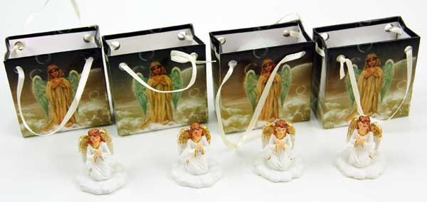 Angel Mini Kneeling On Cloud In Gift Bag 4pcs