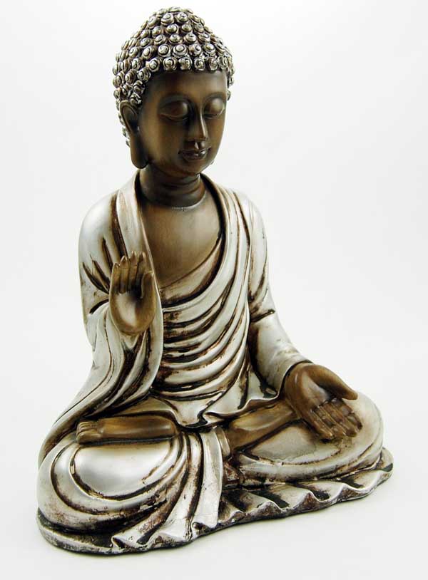 Buddha Thai Style Sitting With Hand Open 11 Inch