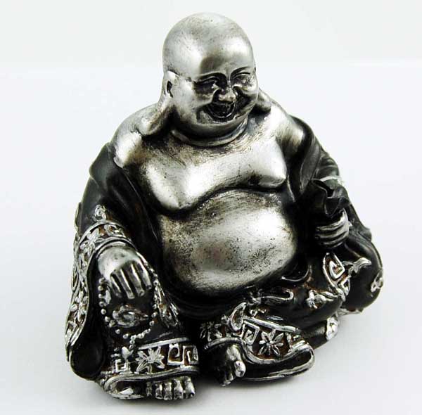 Buddha Happy With Beads Sitting Plain