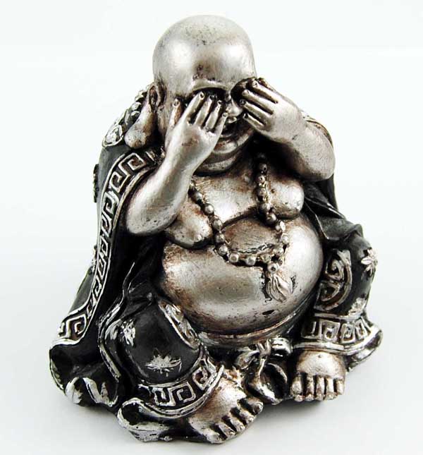 Buddha Sitting See No Evil