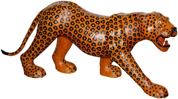 Leopard Leather 30 Inch