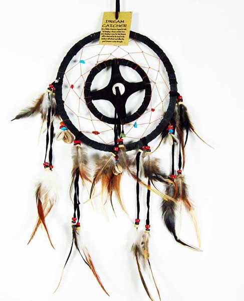 Dream Catcher Black With Shell 4dm
