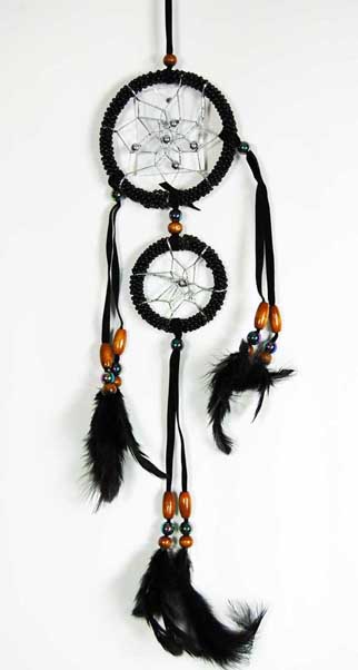 Dream Catcher Double Black 3 Inch