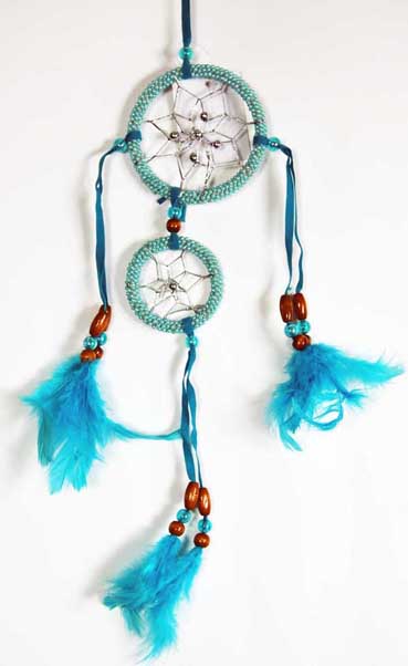 Dream Catcher Double Blue 3 Inch