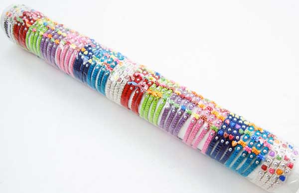 Bracelet Leather Hearts Moons And Stars Mixed Supplied On A Tube