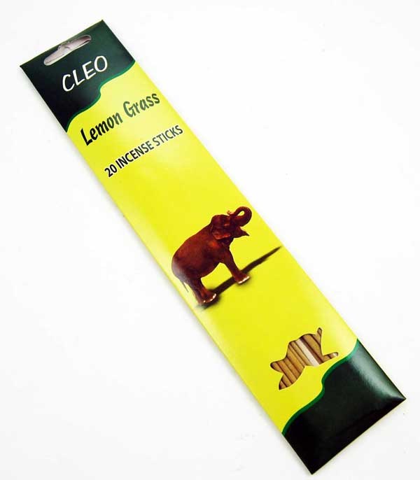 Incense Stick Elephant Lemon Grass 20 Sticks Per Pack *MORE INFO