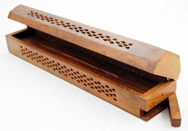 Ashcatcher Box Sheesham Wood Plain 12 Inch