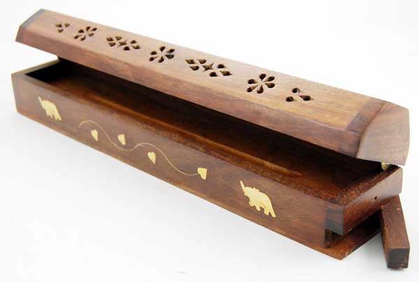 Ashcatcher Box Sheesham Wood Elephant Design 12 Inch