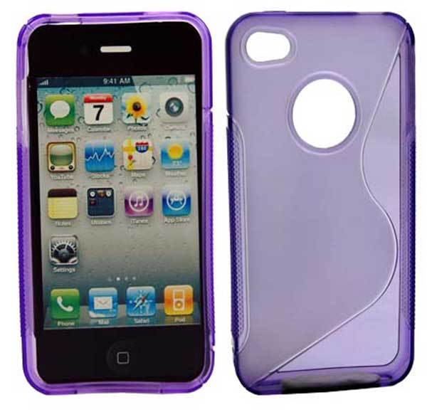 Iphone 4 Silicon Case Purple