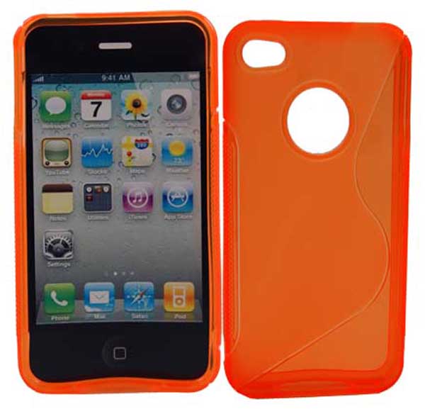 Iphone 4 Silicon Case Orange