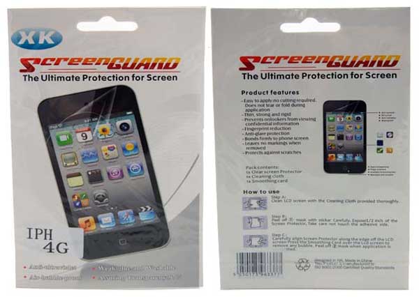 Iphone 4 Screen Protector High Transparancy