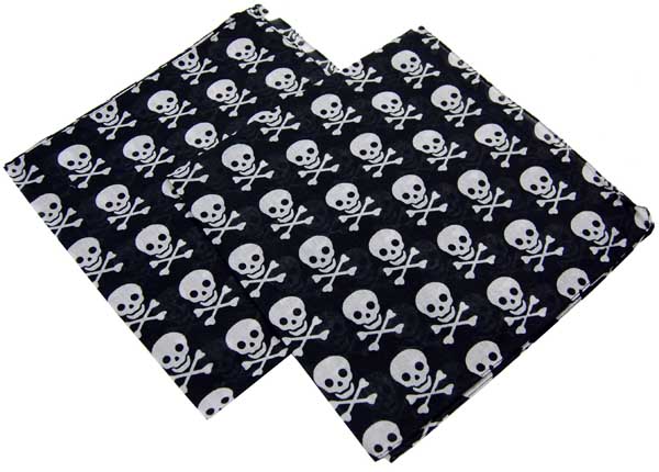 Bandana Skull And Bones 6 Pieces In A Bag