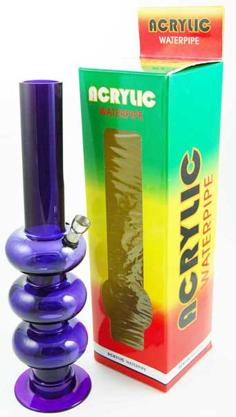 Bong 3 Bubbles Assorted Colours 42X340mm