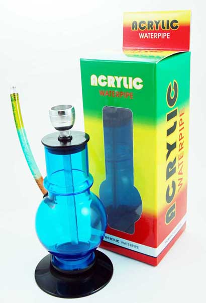 Bong With Hookah Bowl Assorted 50X215mm