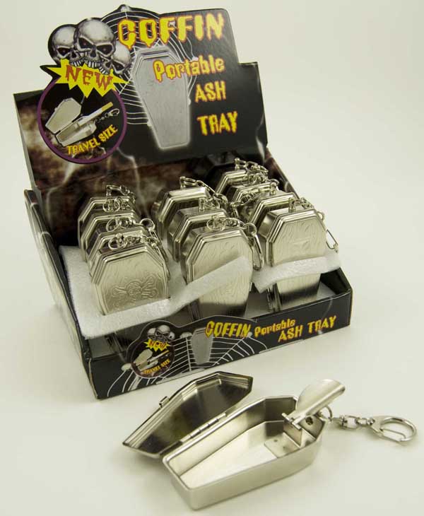 Ashtray Metal Coffin 12pcs