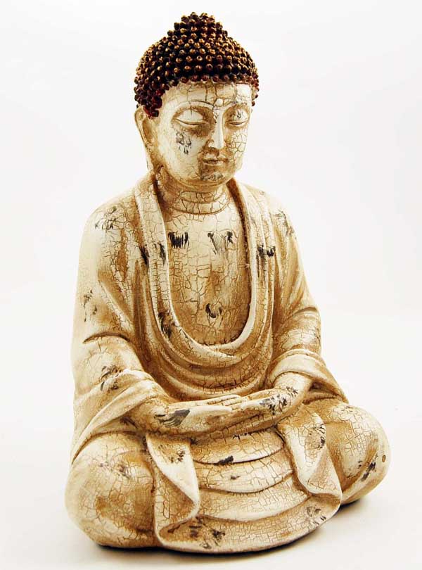 Buddha Thai Sitting Natural Colour  18.5X14.5X25.5cm