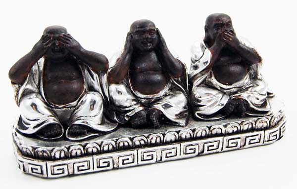 Buddha See Hear And Speak No Evil 13X4.5X6cm
