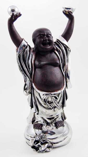 Buddha Happy Standing 15.5X10.8X30.2cm
