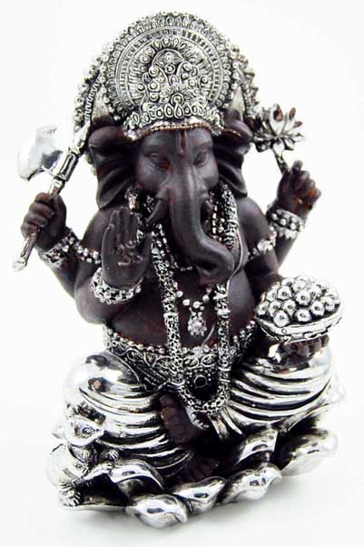Ganesh Sitting 11.5X9X16cm