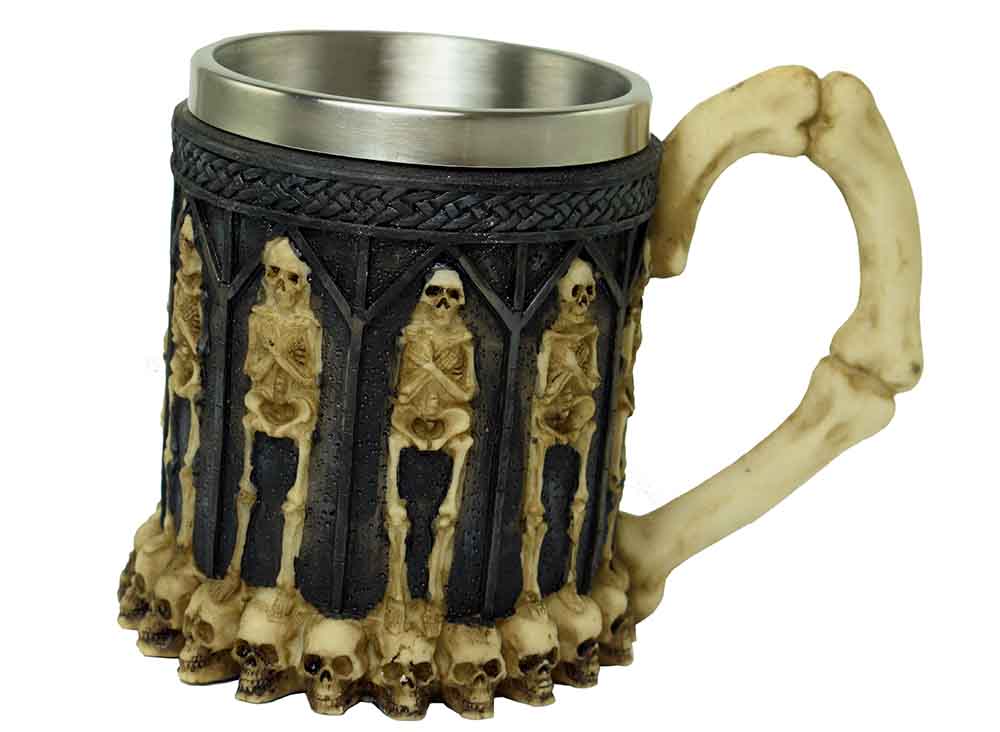 Skeleton Tankard 15X10.5X11.5cm